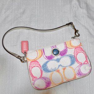 Coach Pastel Multicolored Wristlet